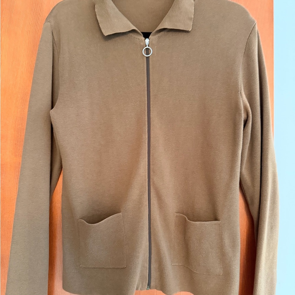 Stylish Brown Knit Cardigan